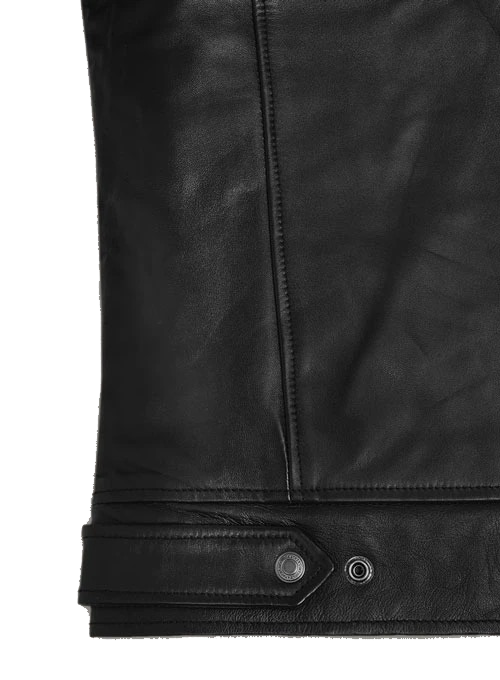 Leon S Kennedy Resident Evil Vendetta Black Real Leather Jacket