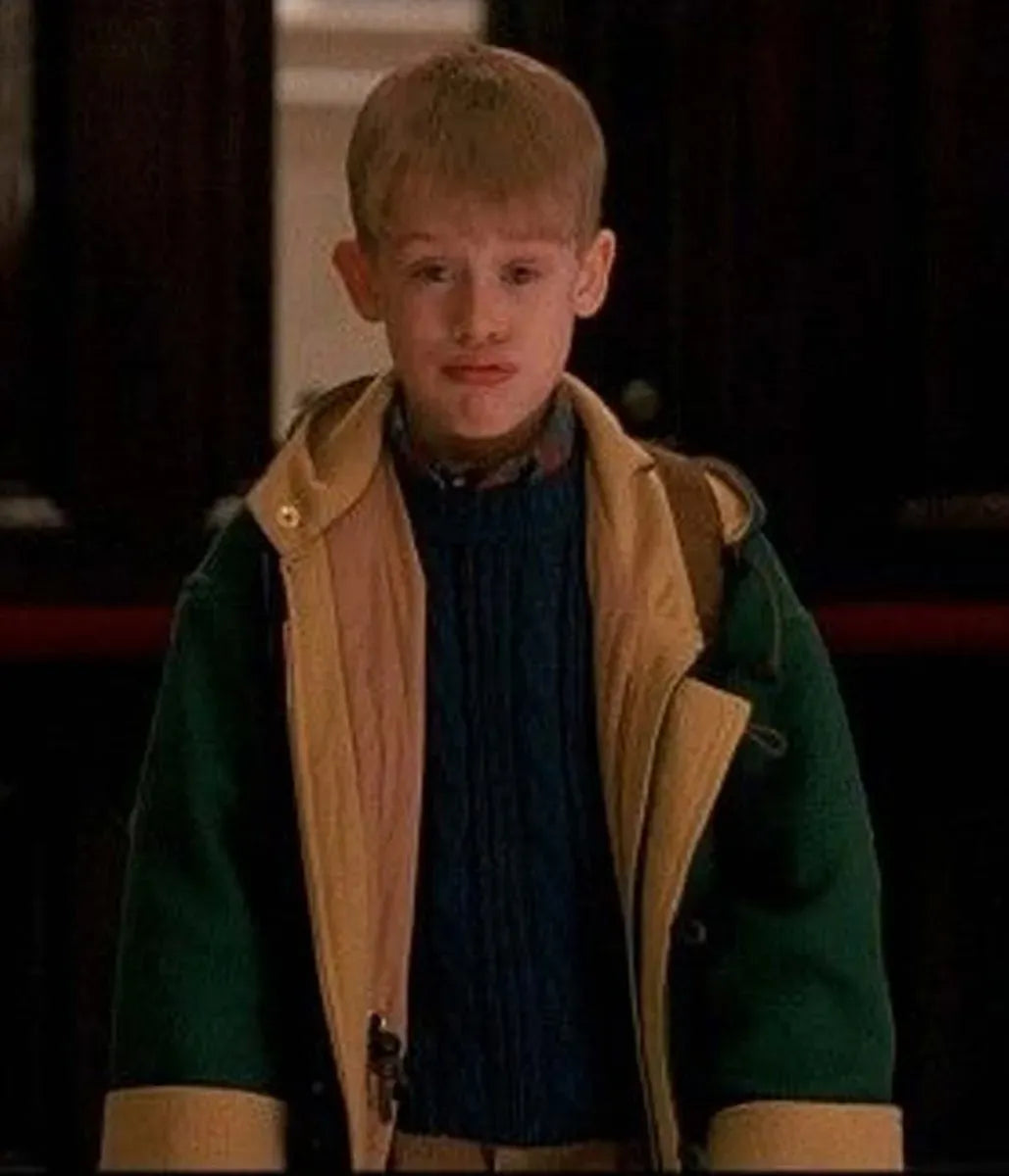 Home Alone Kevin McCallister Green Wool Duffle Coat