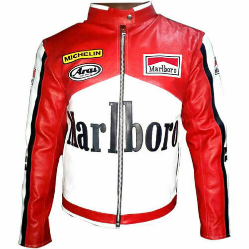 Marlboro Racing Biker Leather Jacket