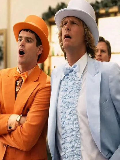 Dumb and Dumber Tuxedo Costume - Harry & Lloyd Orange and Blue Suits