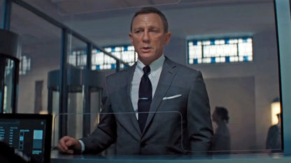 James Bond No Time To Die Grey Suit - Tom Ford O’Connor Prince of Wales Check Men’s Suit