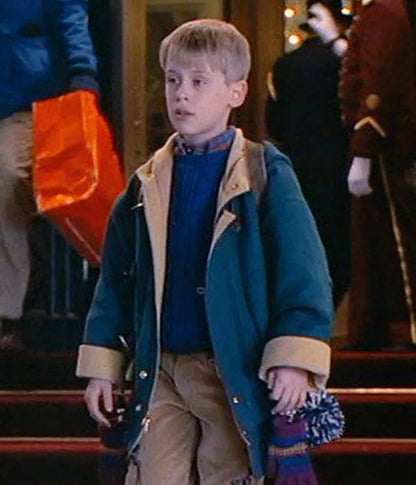 Home Alone Kevin McCallister Green Wool Duffle Coat