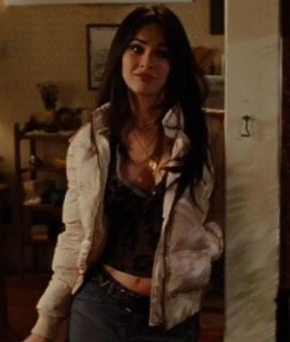 Jennifer’s Body Megan Fox White Puffer Jacket with Fur Hood - Movie Replica & Cosplay Coat