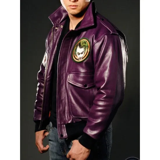 Batman Bob the Goon Purple Joker Jacket - 1989 Henchman Cosplay Bomber for Men & Women