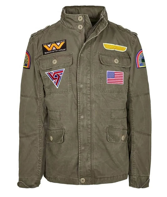 Aliens Nostromo Jacket - Green Ripley Weyland Yutani Cotton Jacket