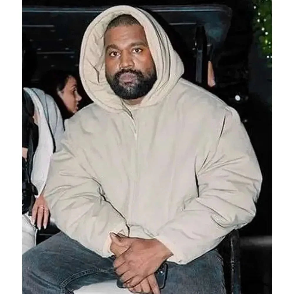 Kanye West Yeezy Pixar Hoodie - Beige Cotton Zip-Up Hoodie for Men & Women