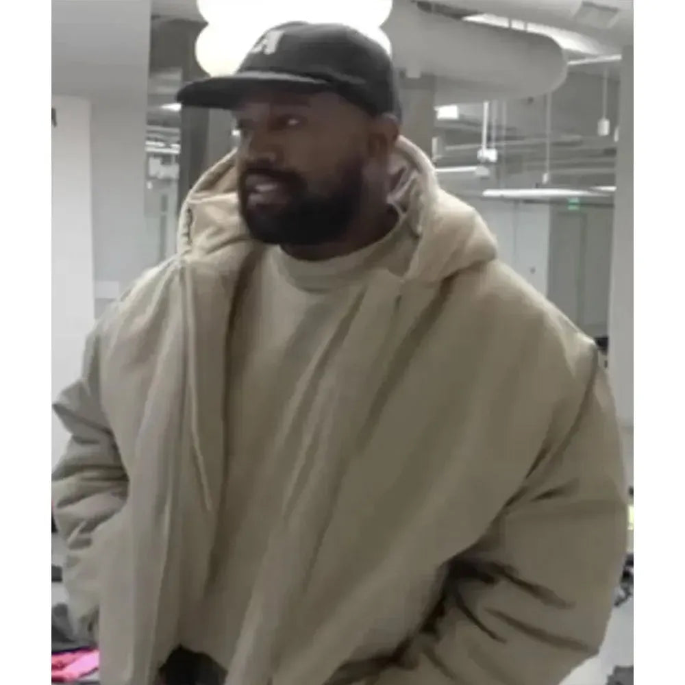 Kanye West Yeezy Pixar Hoodie - Beige Cotton Zip-Up Hoodie for Men & Women